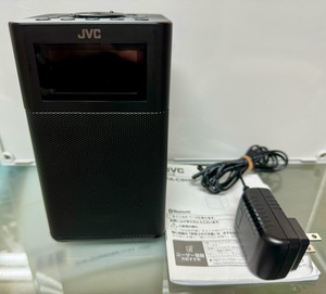 JVCケンウッド JVC RA-C80BT-B コンパクト卓上ラジオ ワイドFM対応 Bluetooth AC/乾電池の2電源対応 ブラック 綺麗です