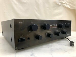 Y0323　ジャンク品　オーディオ機器　プリメインアンプ　NEC　エヌイーシー　A-700