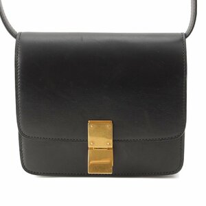 【セリーヌ】Celine　クラシックボックス スモール ショルダーバッグ 164183 ブラック 【中古】【正規品保証】192899