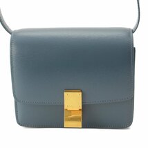 【セリーヌ】Celine　クラシックボックス スモール ショルダーバッグ 189183DLS ターコイズ 【中古】【正規品保証】192906_画像1