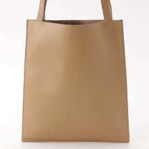 【ザロウ】THE ROW　FLAT TOTE レザー フラットトートバッグ ダークタン 【中古】【正規品保証】194236_画像4