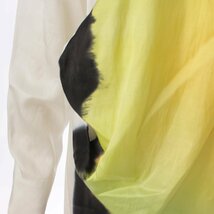 【イッセイミヤケ】Issey miyake　SLICE One-Sleeved Dress Melon スライスメロン ドレス ワンピース ホワイト 2 【中古】197542_画像7