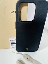 CYRILL】 by Spigen iPhone ケース 6.1インチ レザーTPU ケース ストラップ穴付き_画像5