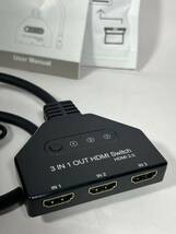 HDMI 切替器 分配器 3入力1出力 4K/3D/1080P対応 手動切替 PS3/PS4/Nintendo Switch/Xbox/HDTV/DVDプレーヤーなど対応_画像4