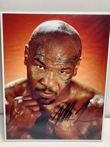 (D) マイク・タイソン　サイン入り写真　証明書付き　ボクサー　ボクシング　サイン　写真　現状品
