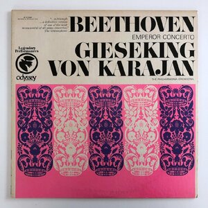 LP/ ギーセキング、カラヤン、フィルハーモニア管 / ベートーヴェン：ピアノ協奏曲第5番「皇帝」/ US盤 ODYSSEY 32160029 31215