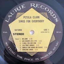 LP/ PETULA CLARK / SINGS FOR EVERYBODY / ペトゥラ・クラーク / US盤 オリジナル LAURIE SLP-2043 31214_画像3