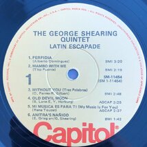 LP/ THE GEORGE SHEARING QUINTET / LATIN ESCAPADE / US盤 黄ラベル CAPITOL SM-11454 31218_画像3