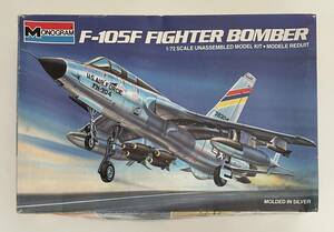 送料510円〜 希少 当時物 中袋未開封 未組立品 モノグラム 1/72 F-105F サンダーチーフ ファイター ボンバー アメリカ空軍 プラモデル