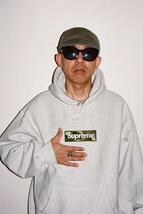 Supreme シュプリーム 2023AW Supreme Box Logo Hooded Sweatshirt Ash Grey サイズM_画像6