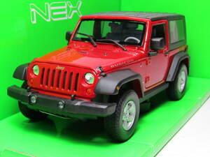  Jeep Wrangler 1/24 ジープ ラングラー Jeep 2代目 Wrangler 2dor レッド Welly製 ルビコン Rubicon 2007 Welly 4WD V6 USA 名車 