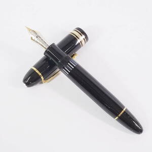 モンブラン マイスターシュテュック 149 MONTBLANC MEISTERSTUCK 14C 14金 ブラック×ゴールド 万年筆+箱[Pa1242-EF7