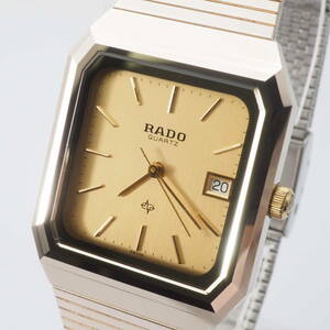 ラドー クォーツ Ref,129.9517.3 RADO QUARTZ デイト SS ゴールド レディース 女性 腕時計[N0320366-AT1