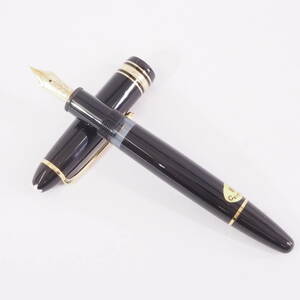 モンブラン マイスターシュテュック 146 MONTBLANC MEISTERSTUCK 14C 14金 14kブラック×ゴールド 万年筆+箱[Pa1250-EG7