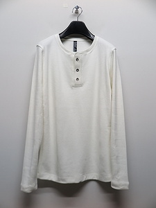 wjk・ダブルジェイケイ/thermal henley L/S/white・L