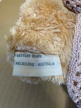 SETTLER BEARS　テディベア　クマのぬいぐるみ　キャティ　SETTLER BEAR P/L MELBOURNE AUSTRALIA_画像9