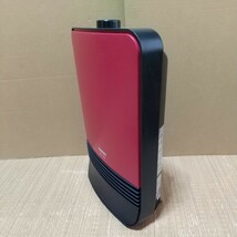 ★YAMAZEN☆山善◆セラミック ファンヒーター◇ ヤマゼン ●HF-J122 レッド/2016年製○小型 ヒーター アウトドア_画像2