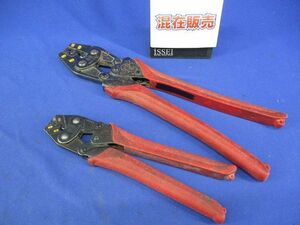 ハンドプレス 裸圧着端子・スリーブ用圧着工具(サイズ混在2個入) MH-38他