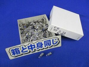 小パネル電球 航空機用電球6V0.2A(80個入) F6