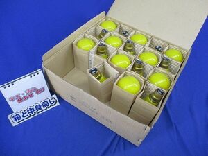 カラー電球 セラミック(18個入)(黄) 220V-60W B-22