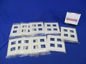 BLプレート4コ用(2コ+2コ)(9個入)ミルキーホワイト WN7104