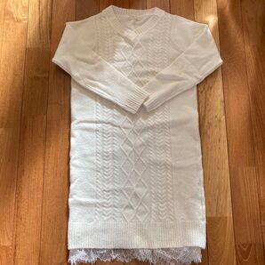 パターンフィオナ 裾レースワンピース