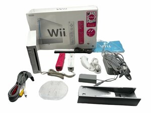 美品 NINTENDO 任天堂 Wii セット まとめ ゲーム機 据え置き機 Wiiリモコン ヌンチャク ACケーブル Wii本体 テレビケーブル センサーバー