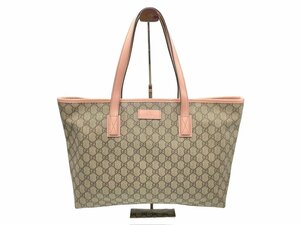 ◎GUCCI GGストリーム トートバッグ ベージュ レディース グッチ カバン ビジネス 手提型 収納袋付 肩掛け 手持ち ブランド