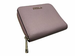 FURLA フルラ ラウンドファスナー 財布 二つ折り ピンク Genuine Leather ウォレット レディース 女性 ブランド コンパクト 本体 大容量