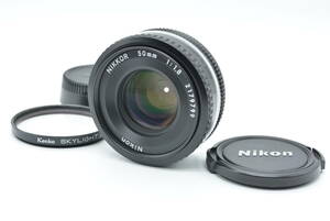 【綺麗な光学】Nikon Nikkor 50mm f1.8 Ai-s ニコン 単焦点レンズ【完動品】【同梱・時間指定可】#21977