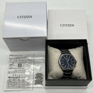 ★☆CITIZEN シチズン CB1120-50L アテッサ エコドライブ 電波ソーラー 腕時計 青文字盤 11月購入 #15115☆★