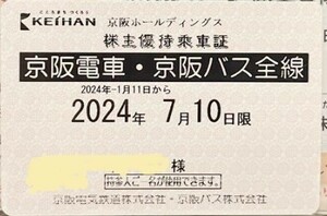 京阪電車・京阪バス 株主優待乗車証④