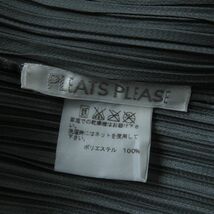 極美品★正規品 PLEATS PLEASE プリーツプリーズ イッセイミヤケ PP55-JH105 ロング丈 ノースリーブ ワンピース レディース 灰色 1 日本製_画像5