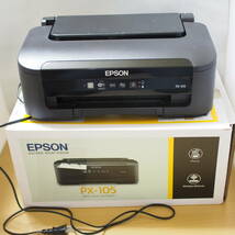 EPSON PX-105 　2022 エプソン Ａ4インクジェットカラープリンタ 　無線ＬＡＮ　通電OK　現状品　管理番号314_画像1