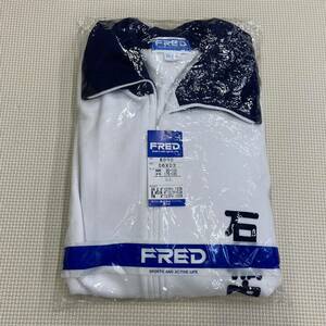 (M)090 新品【栃木県 下野市立石橋中学校】(旧)ジャージ FRED フレッド サイズ LL /長袖/前ファスナー/サイドライン/体操着/運動着/日本製