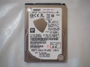 使用時間少ない HGST 2.5インチ ハードディスク　大容量 1.5TB(1500GB) 動作品