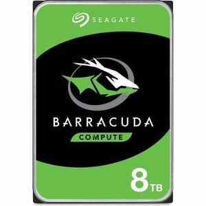 新品 Seagate BarraCuda 3.5インチ 8TB 内蔵ハードディスク HDD 6Gb/s 256MB 5400rpm 正規代理店品 ST8000DM004 2023/12~2年保証有