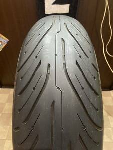 中古MCタイヤ MICHELIN 2CT pilot ROAD4 180/55ZR17 パンク修理痕あり ミシュラン パイロット ロード4 180 55 17 3719 A2797