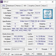 Intel Core i7-7700K 4.2GHz 4コア8スレッド KabyLake BOX インテル 動作品 殻割りリキプロ済_画像7