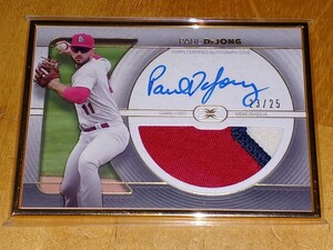 2021 Topps Definitive Collection Paul DeJong Framed Autograph Patch 25枚限定 ポール・デヨング　現 ホワイトソックス 