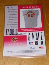 2001 Leaf Certified Materials Fabric of the Game Frank Robinson Game Game-Worn Jersey フランク・ロビンソン　オリオールズ_画像2