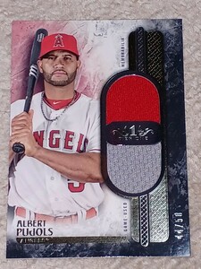 2016 Topps Tier One Dual Relic Albert Pujols Game-used Memorabilia 50枚限定　アルバート・プホルス　エンゼルス　ティアワン　