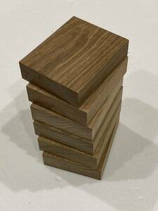 送料無料 ナラ 楢 無垢材 6個セット 端材 ブロック ハンドメイド素材 材料 素材 DIY 銘木 堅木 紅葉樹 木材 厚板 オーク