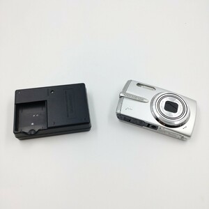 1円スタート OLYMPUS オリンパス ミュー μ1020 デジタルカメラ コンデジ シルバー 動作確認済み 充電器つき