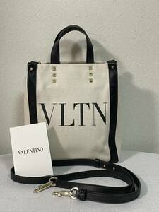 VALENTINO GARAVANI ベージュ VLTN トートバッグ　壊れあり