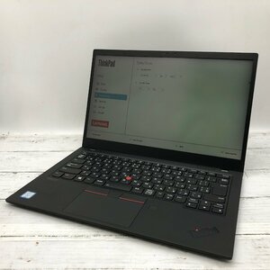 Lenovo ThinkPad X1 Carbon 20QE-S3260H Core i7 8665U 1.90GHz/16GB/512GB(NVMe) 〔B0615〕