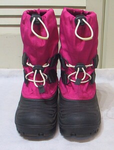 SOREL /ソレル Sorel Super Trooper Children Snow Boots 子供用/キッズ用　スノーブーツ 19㎝　NY1518 ピンク　美品　CANADA/カナダ