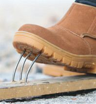 安全靴 作業靴 メンズ 溶接作業用 ブーツ 大きいサイズ 耐熱 溶接 高炉 鍛冶鳶 旋盤前等 溶接プロ　28cm_画像3