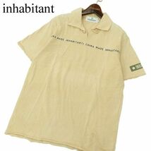 inhabitant インハビタント 春夏 ロゴ★ 半袖 カットソー ポロシャツ Sz.S　メンズ　A3T08388_7#D_画像1