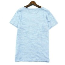 BLUEBLUE ブルーブルー ハリウッドランチマーケット 春夏 半袖 ポケット★ カットソー Tシャツ Sz.2　メンズ　A2T09039_8#D_画像2